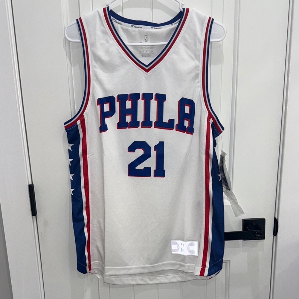 NBA White and Red Jersey Philadelphia 76ers